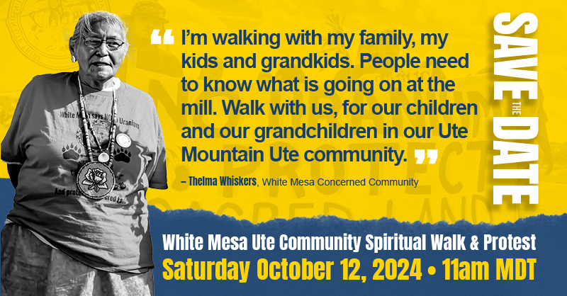 Thelma Whiskers, White Mesa Concerned Community. Photo by Tim Peterson