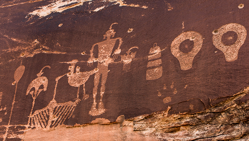 Petroglyph panel in Bears Ears National Monument. ED MOSS