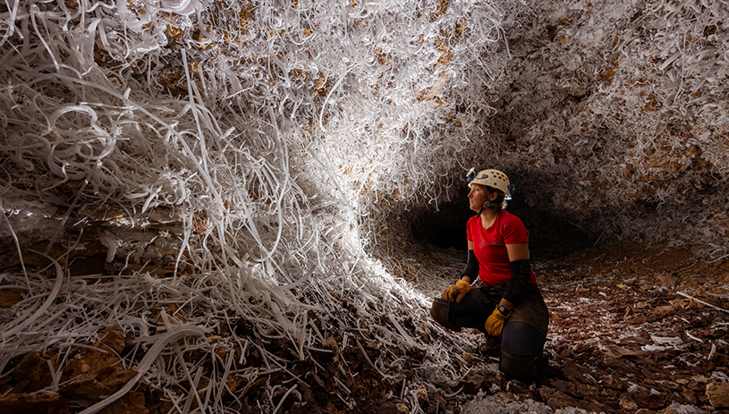 Irina Tabarana in an otherworldly place. STEPHEN EGINOIRE