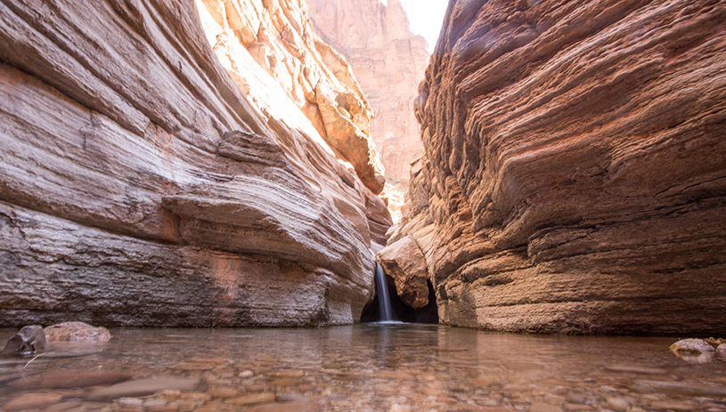 Water flowing in the Grand Canyon. AMY S MARTIN