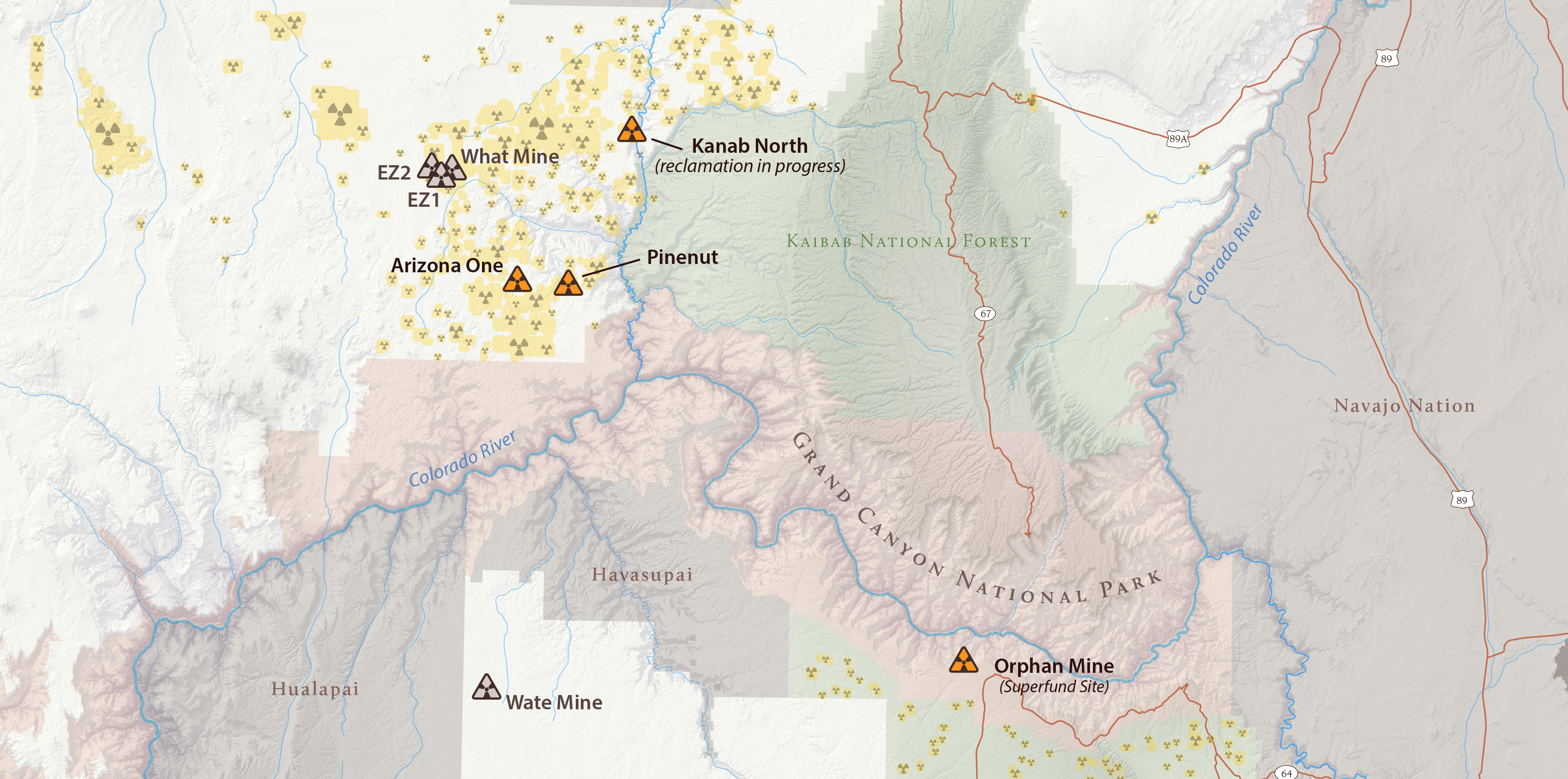 uranium mining map
