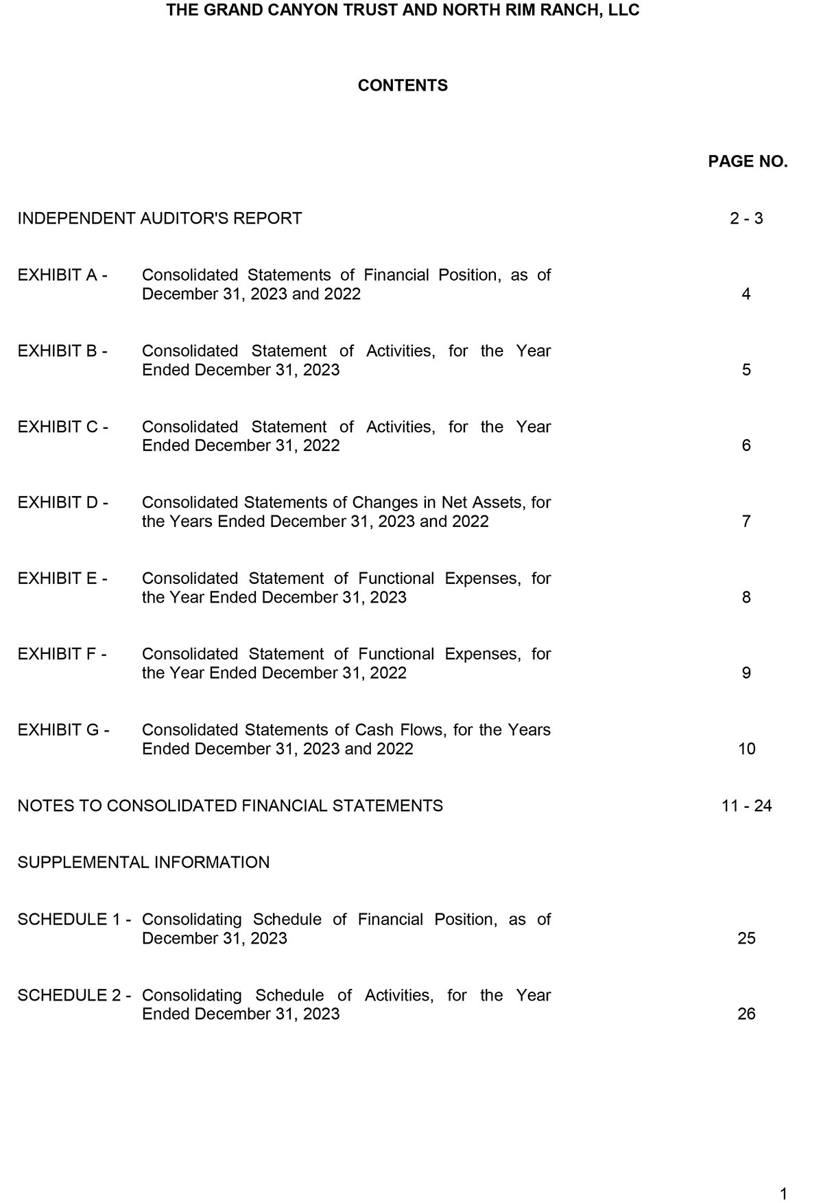 2023 consolidated financial statement