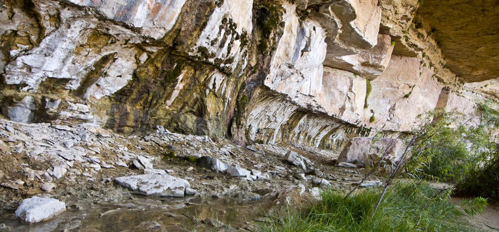 A view of the spring at an alcove