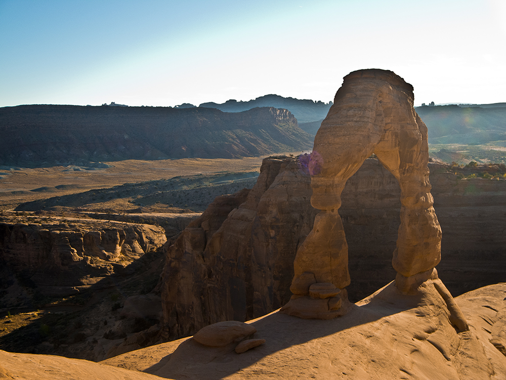 A view of the freestanding Delicate Arch