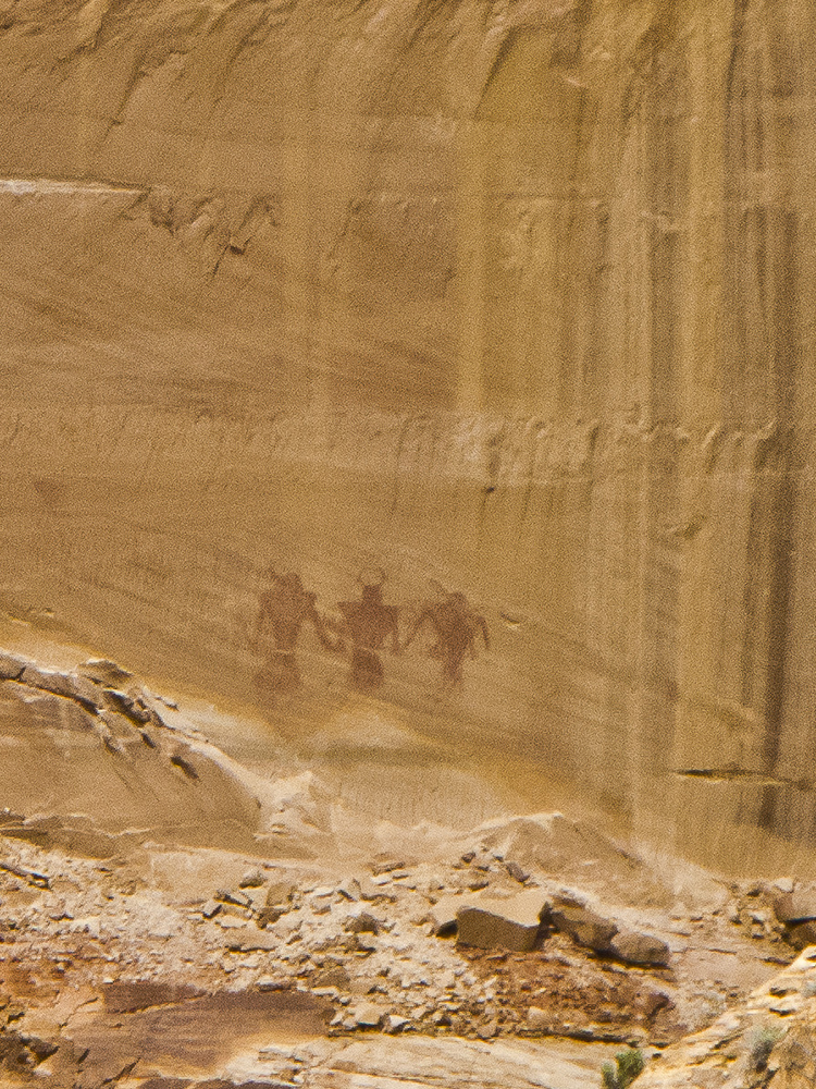 Pictographs along the Lower Calf Creek Falls trail