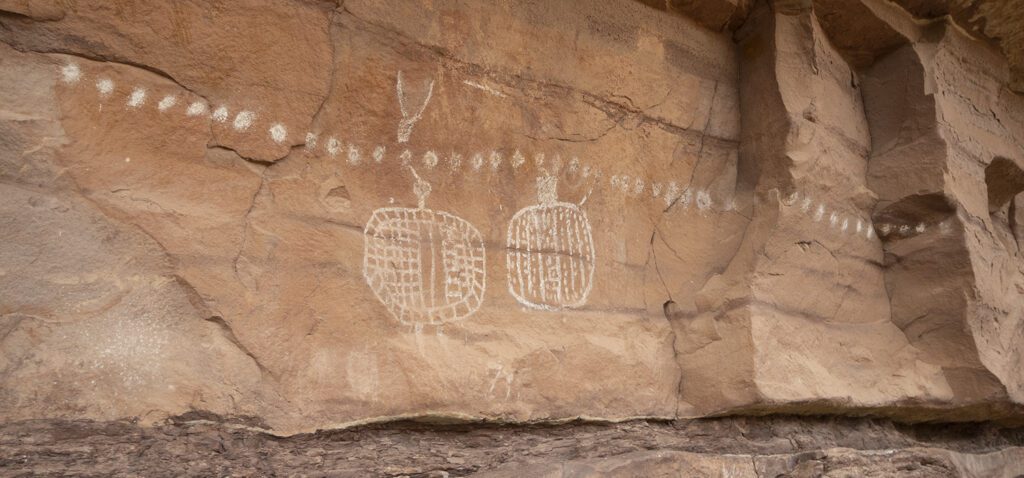 Pictographs in Salt Creek