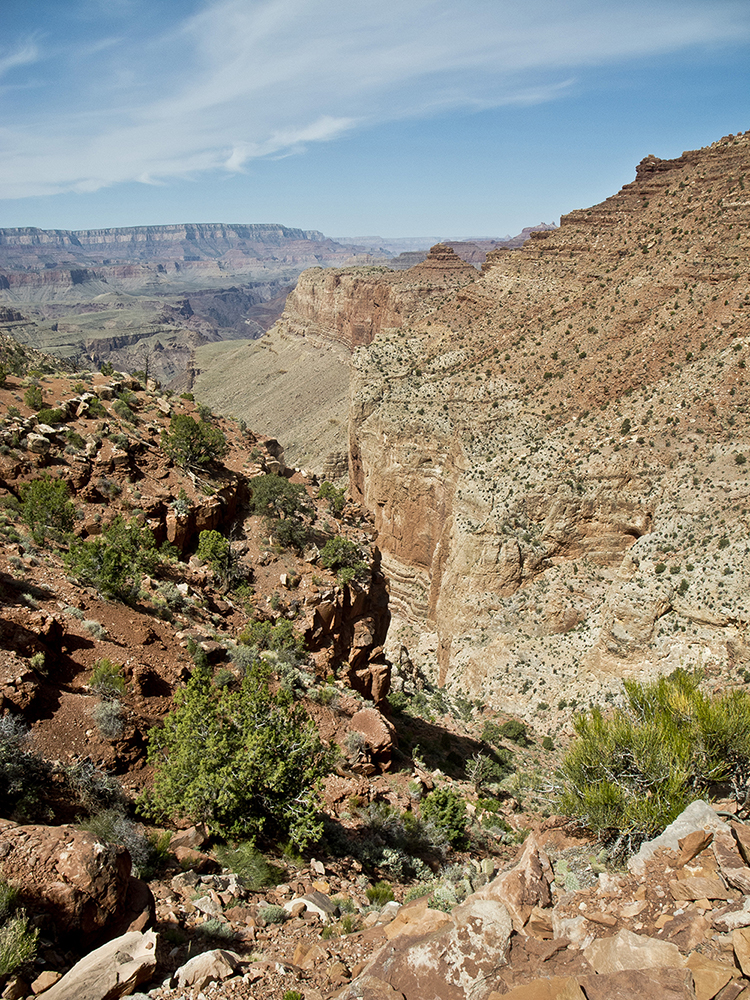 A view of the drainage the Tanner Trail descends to get to the Colorado River